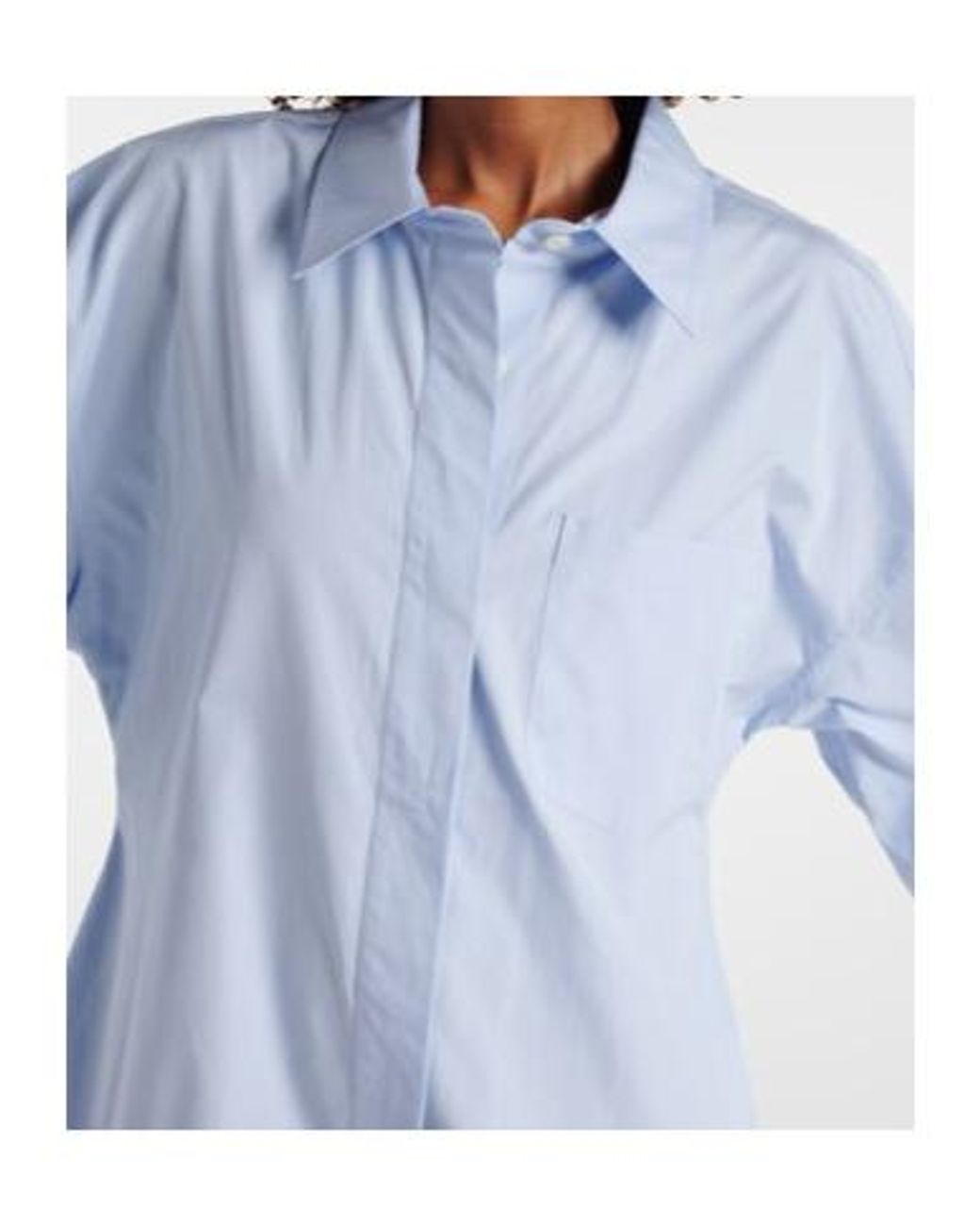 Stella McCartney Blue Cotton Shirt Dress