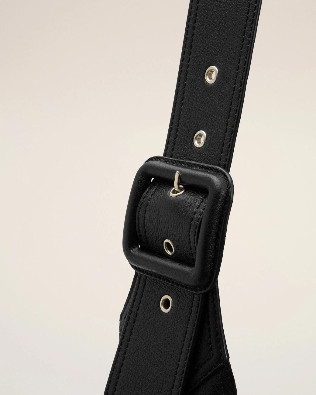 AMI Black Ami Taurillon Leather Etienne Crossbody Bag for men