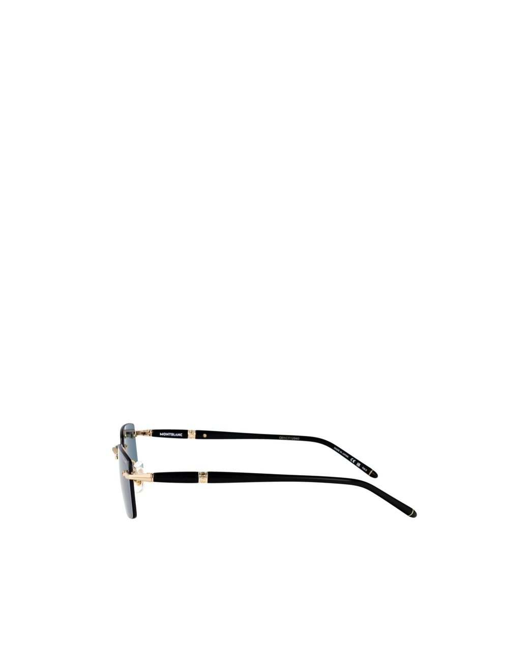 Montblanc Blue Eyewear Rectangular Frame Sunglasses for men