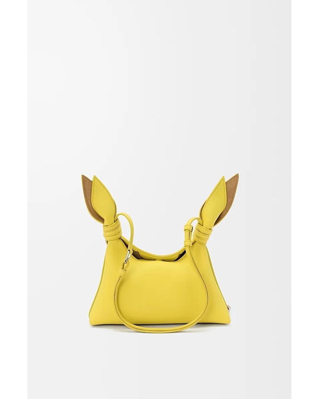 Loewe Yellow Knotted Detail Shoulder Bag