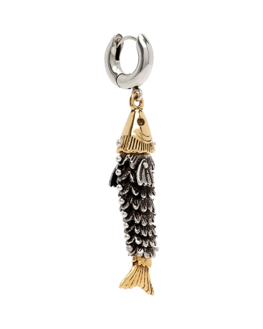 Isabel Marant White Single River Earring for men