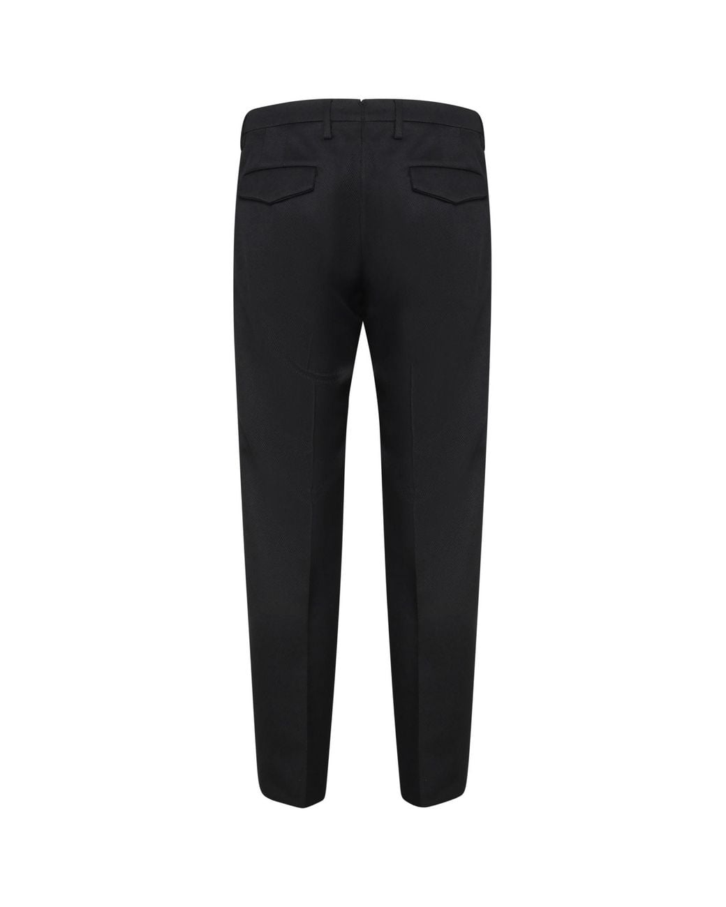 Michael Coal Black Zip Closure Pants for men
