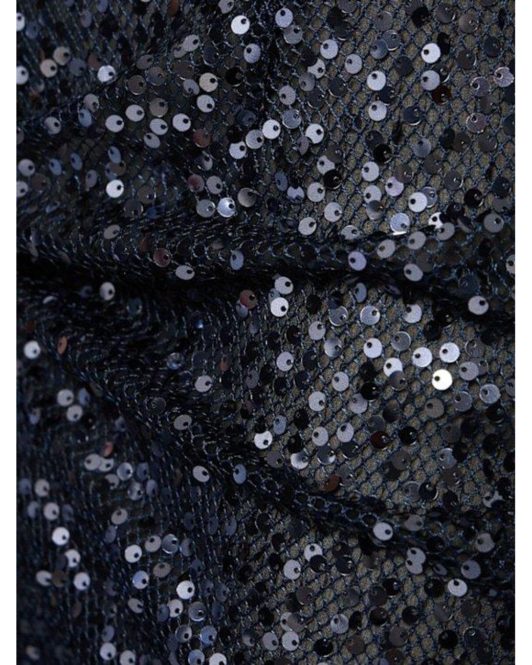 16Arlington Black Eima Sequined Open Back Gown