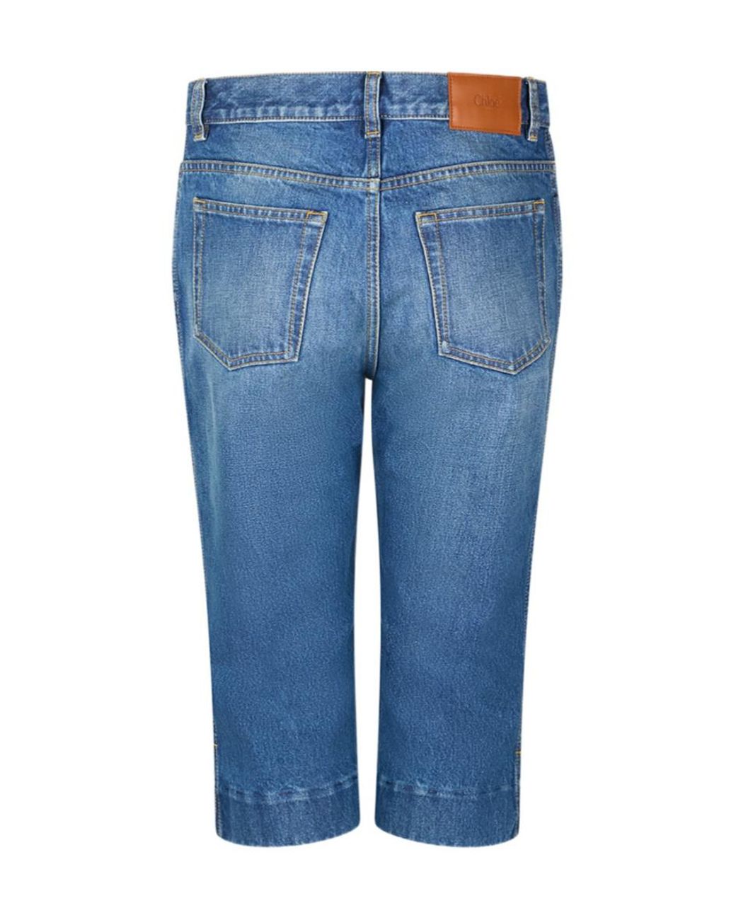 Chloé Blue Chloé High-Rise Capri Jeans