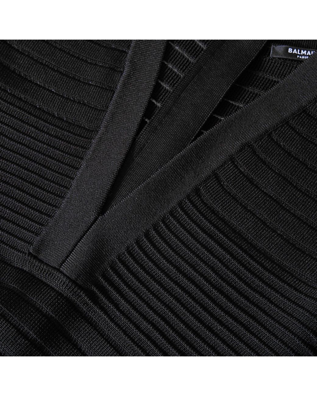 Balmain Black Knitted Dress