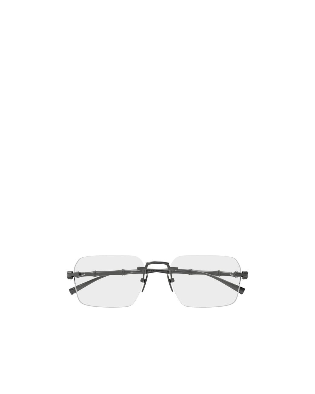 Gucci White Eyewear Square Frame Glasses for men