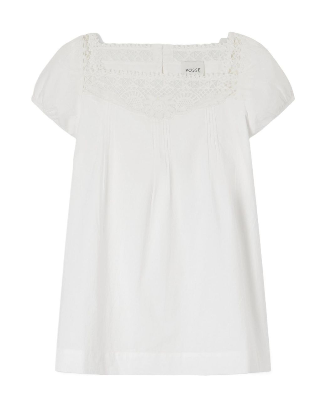 Posse White Organic Cotton-Poplin Top