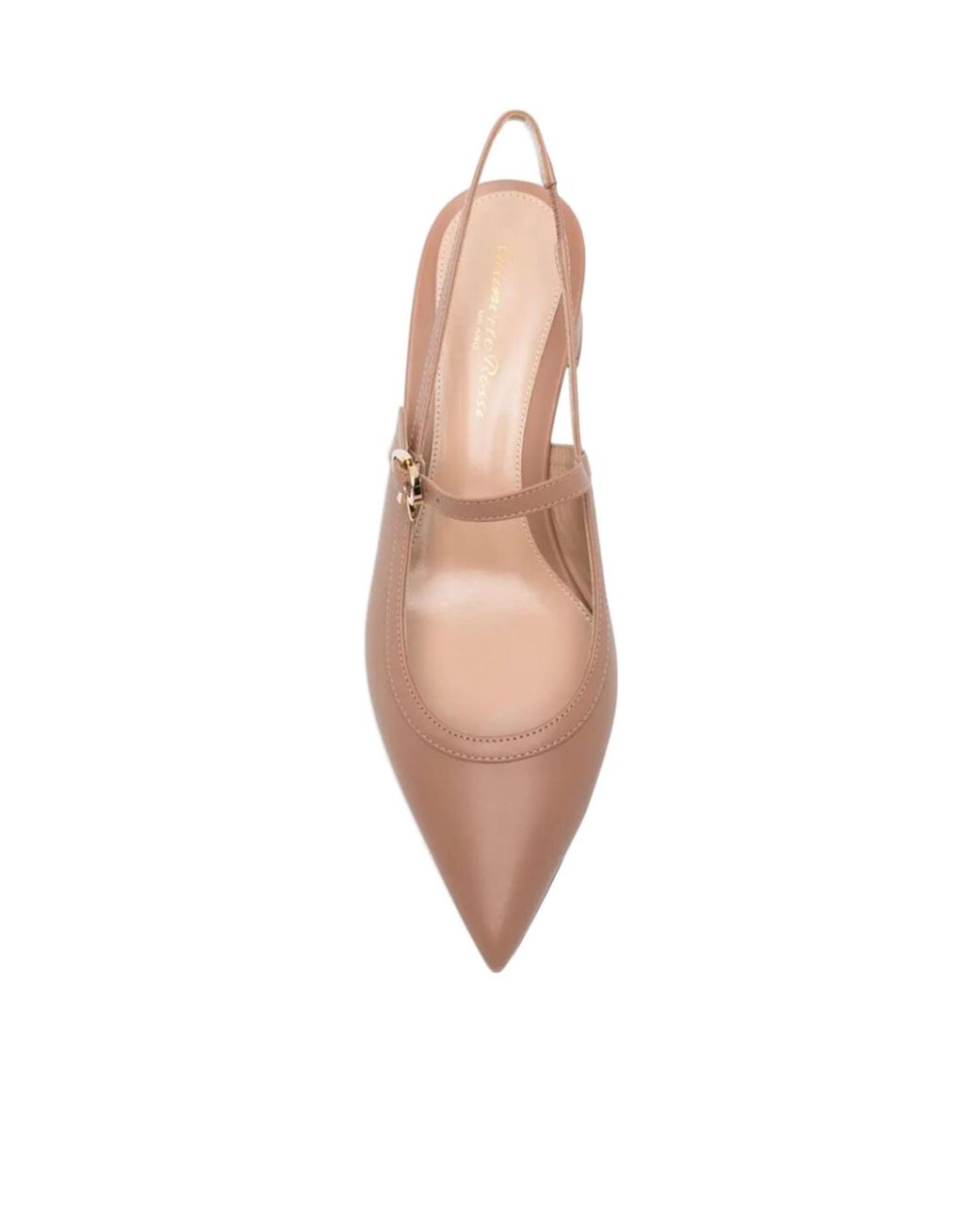 Gianvito Rossi Pink Sling-Back Pumps