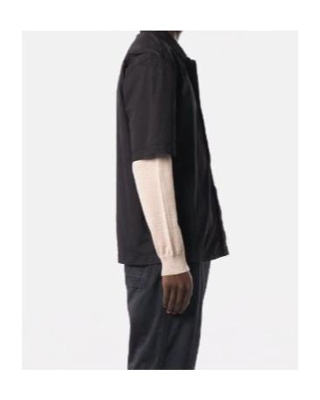 Stone Island Black Short Sleeve Buttoned Shirt for men