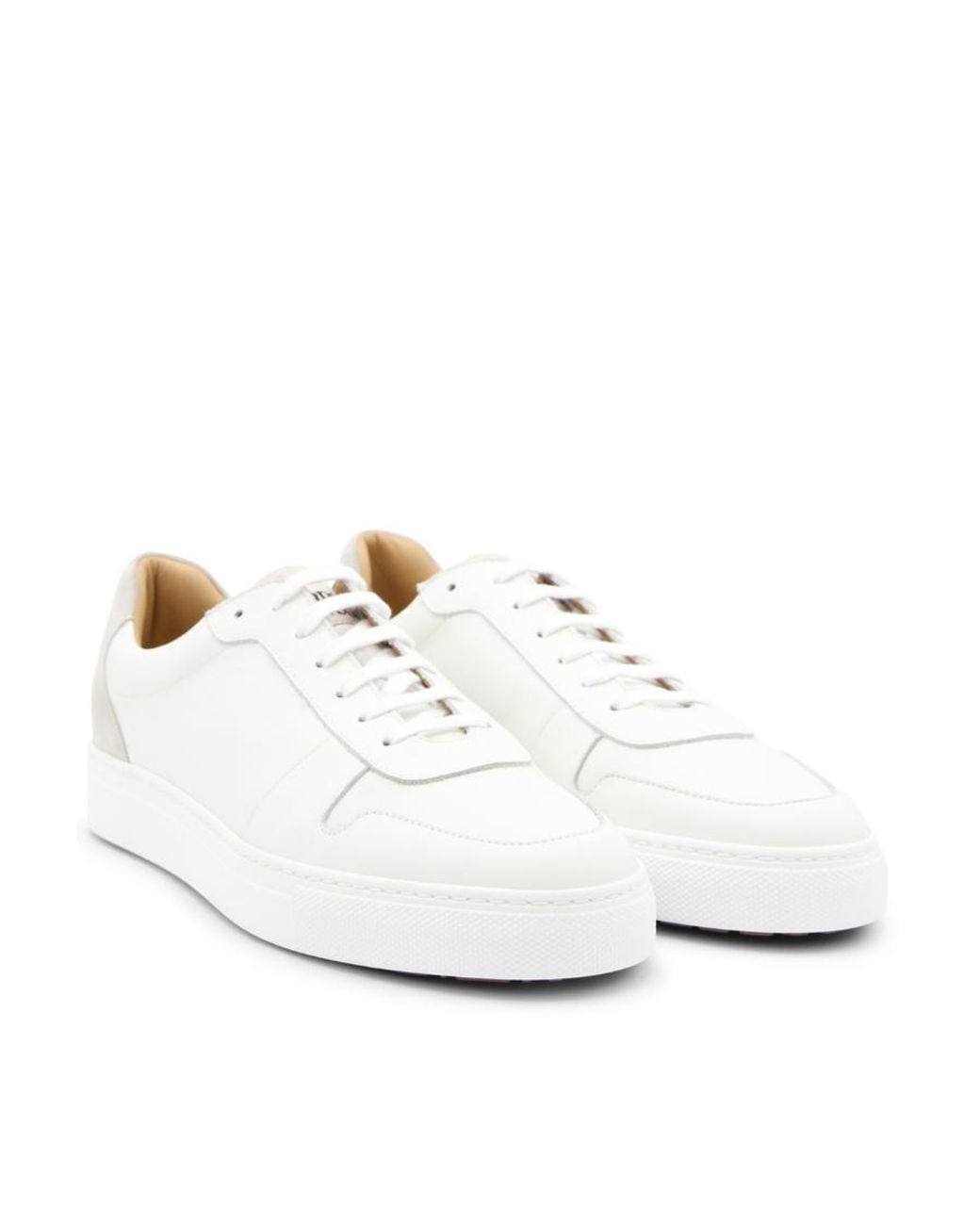 Vivienne Westwood White Logo-Print Calf Leather Sneakers for men
