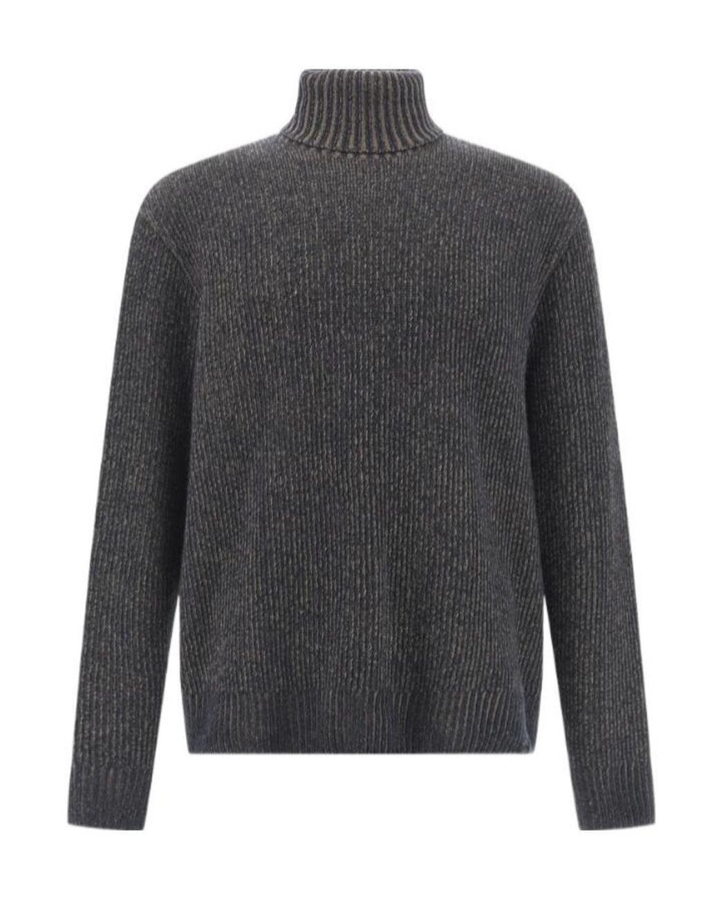 Paul & Shark Gray Turtleneck Sweater for men