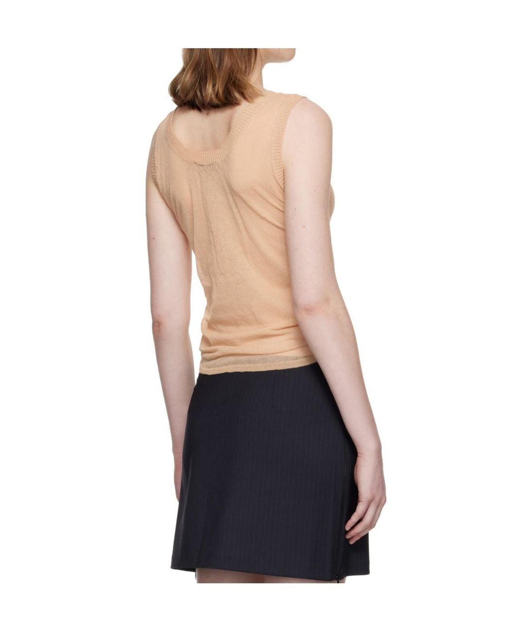 Paloma Wool Natural Velata Sheer Buttoned Top