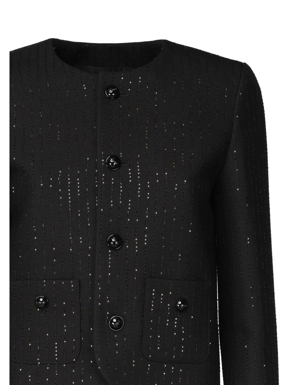 Céline Black Chelsea Jacket With Sequins