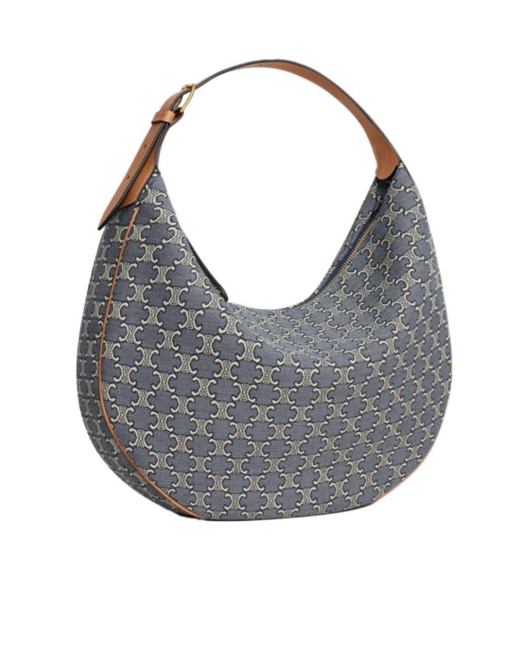 Céline Gray Lulu Large Triomphe Jacquard Tote Bag