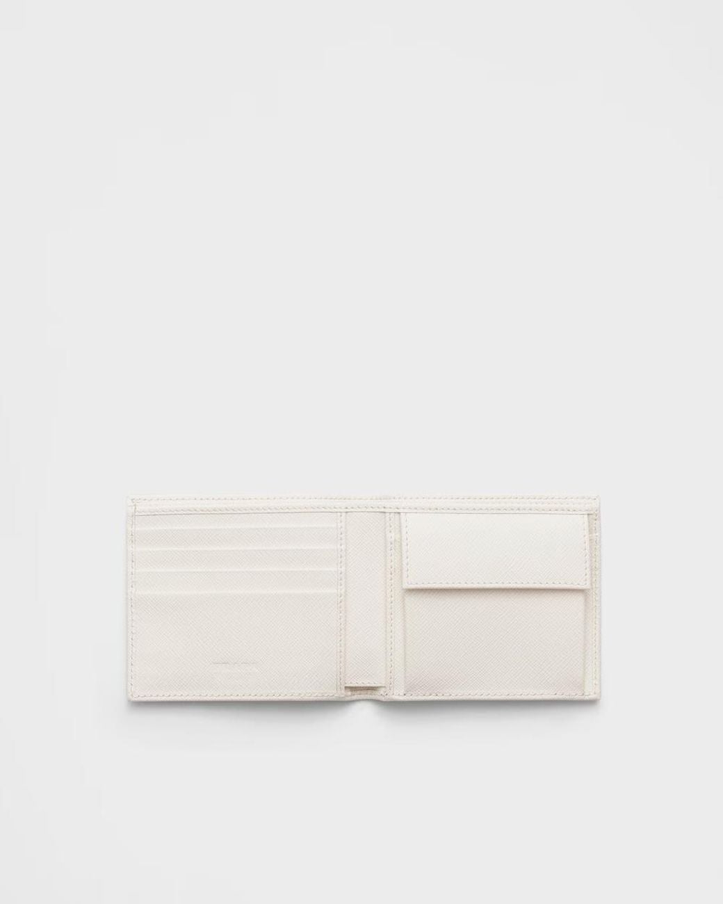 Prada White Logo Wallet for men