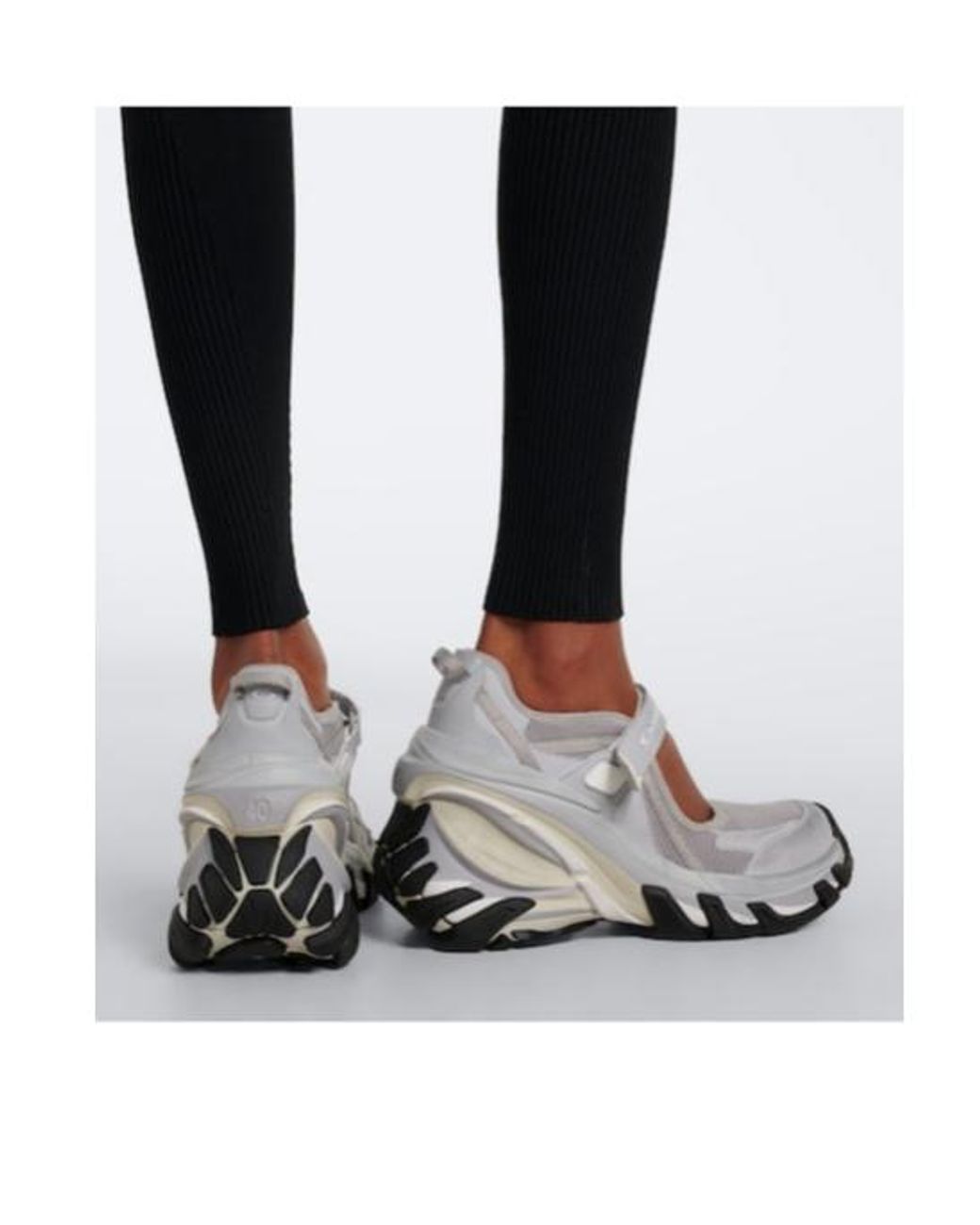 Balenciaga Gray Wedge Sneakers