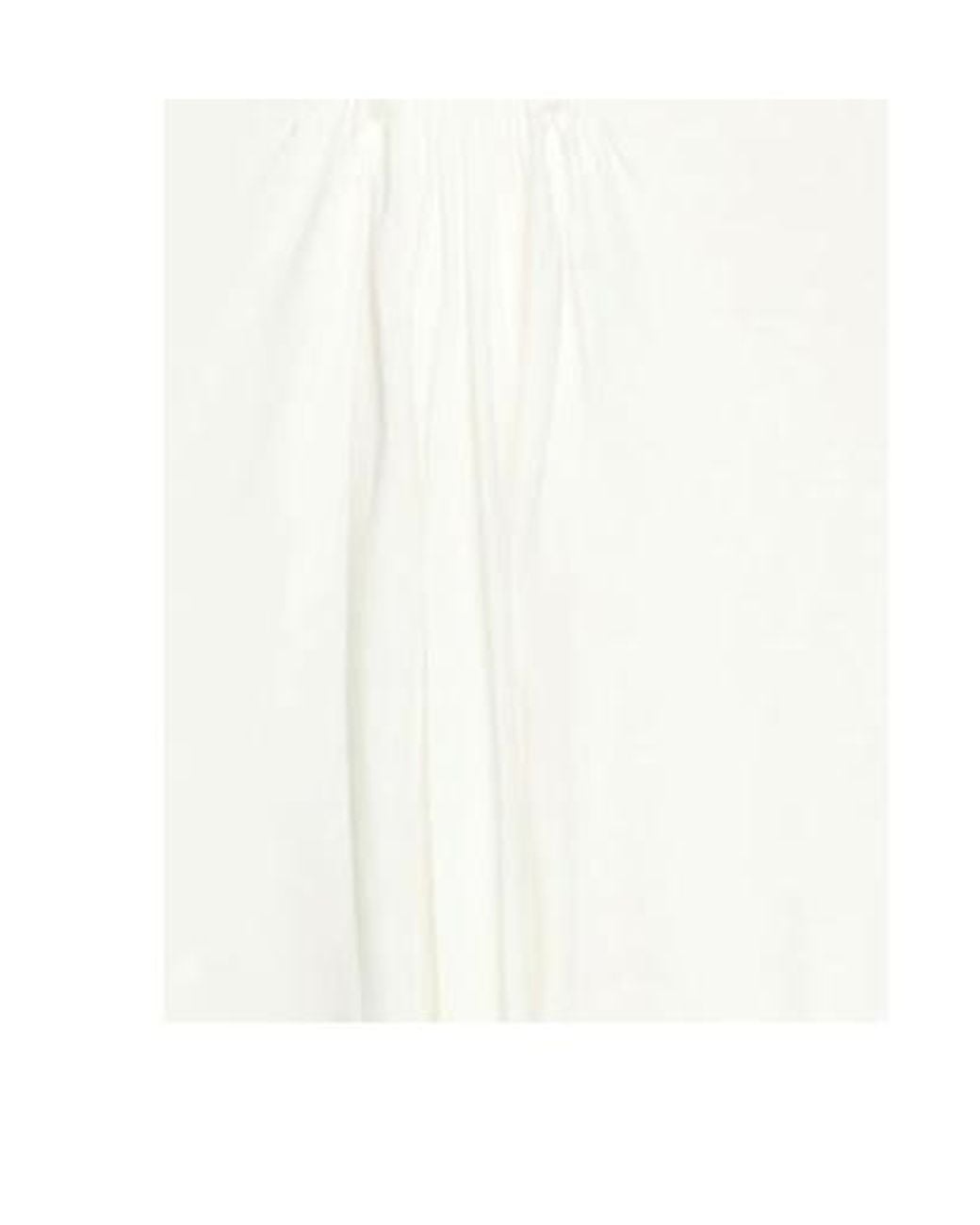 Isabel Marant White Solid Color Irregular Hem Fashion Midi Skirt