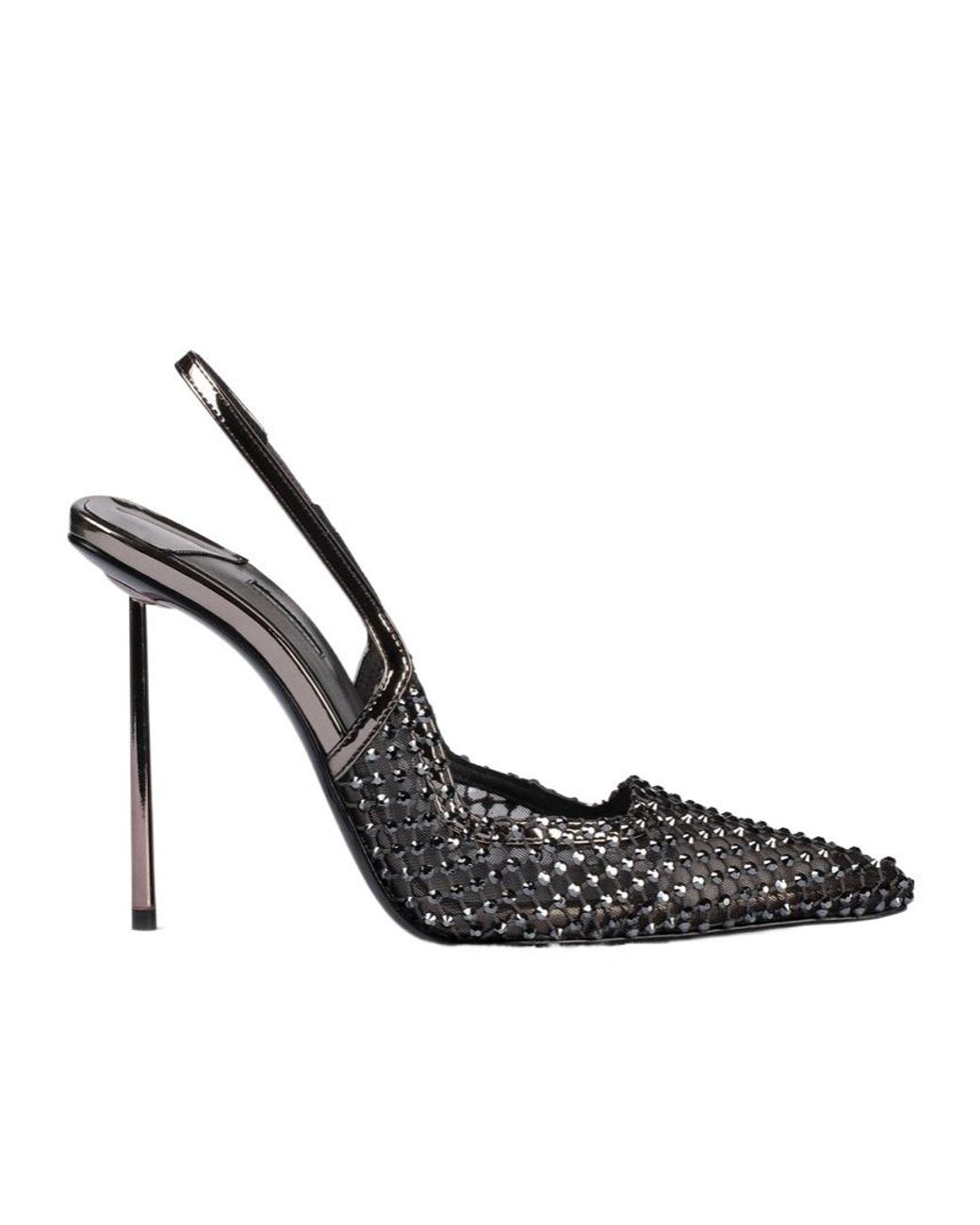 Le Silla Metallic Slingback High Heels