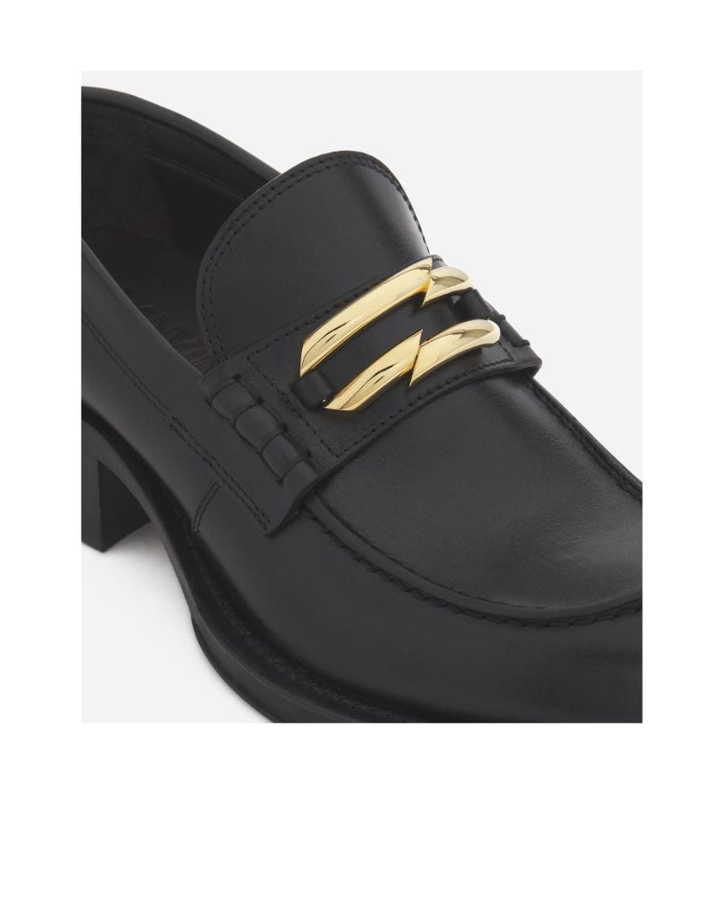 Lanvin Black Medley Slip-On Loafers