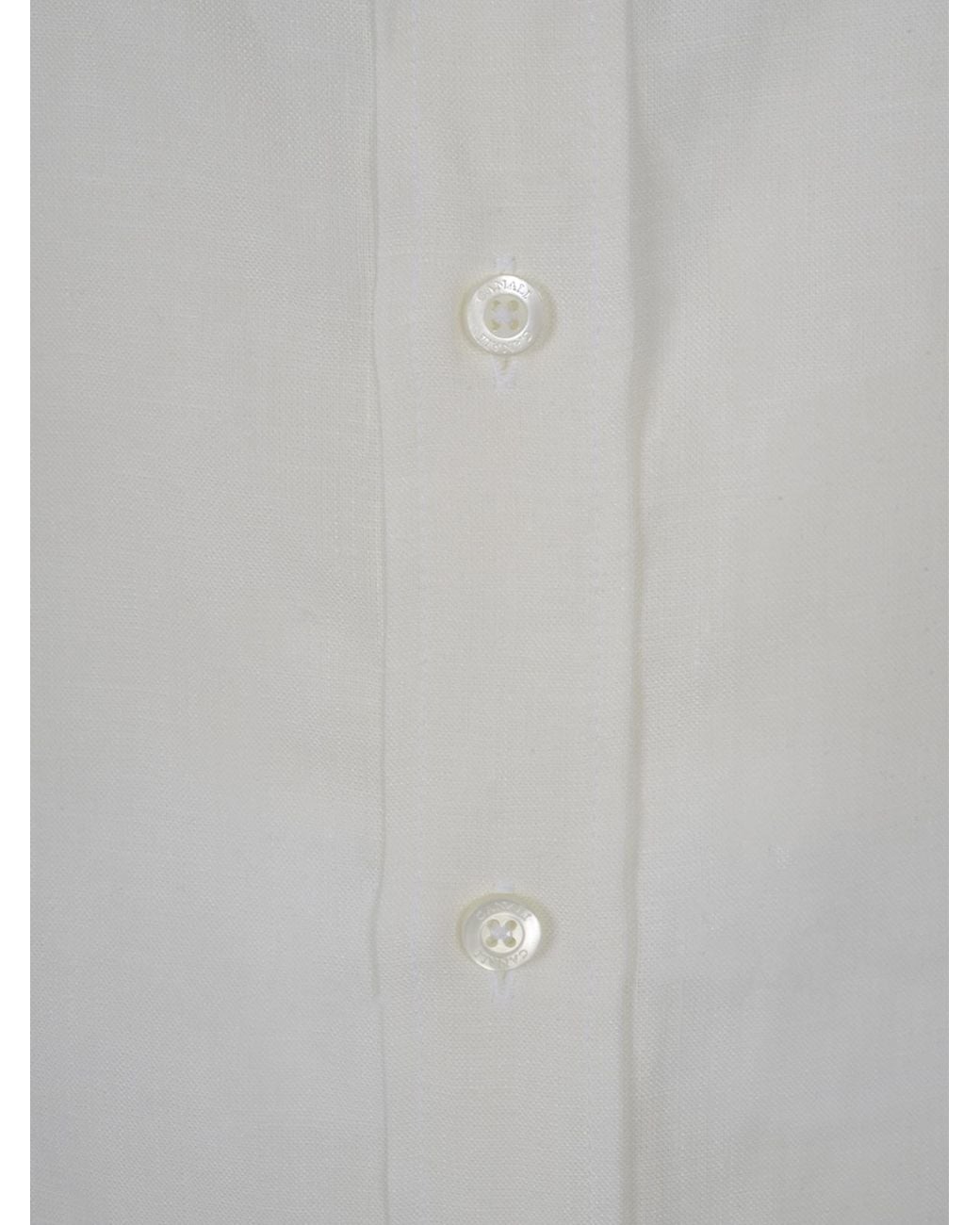 Canali Gray Classic Long-Sleeve Shirt for men