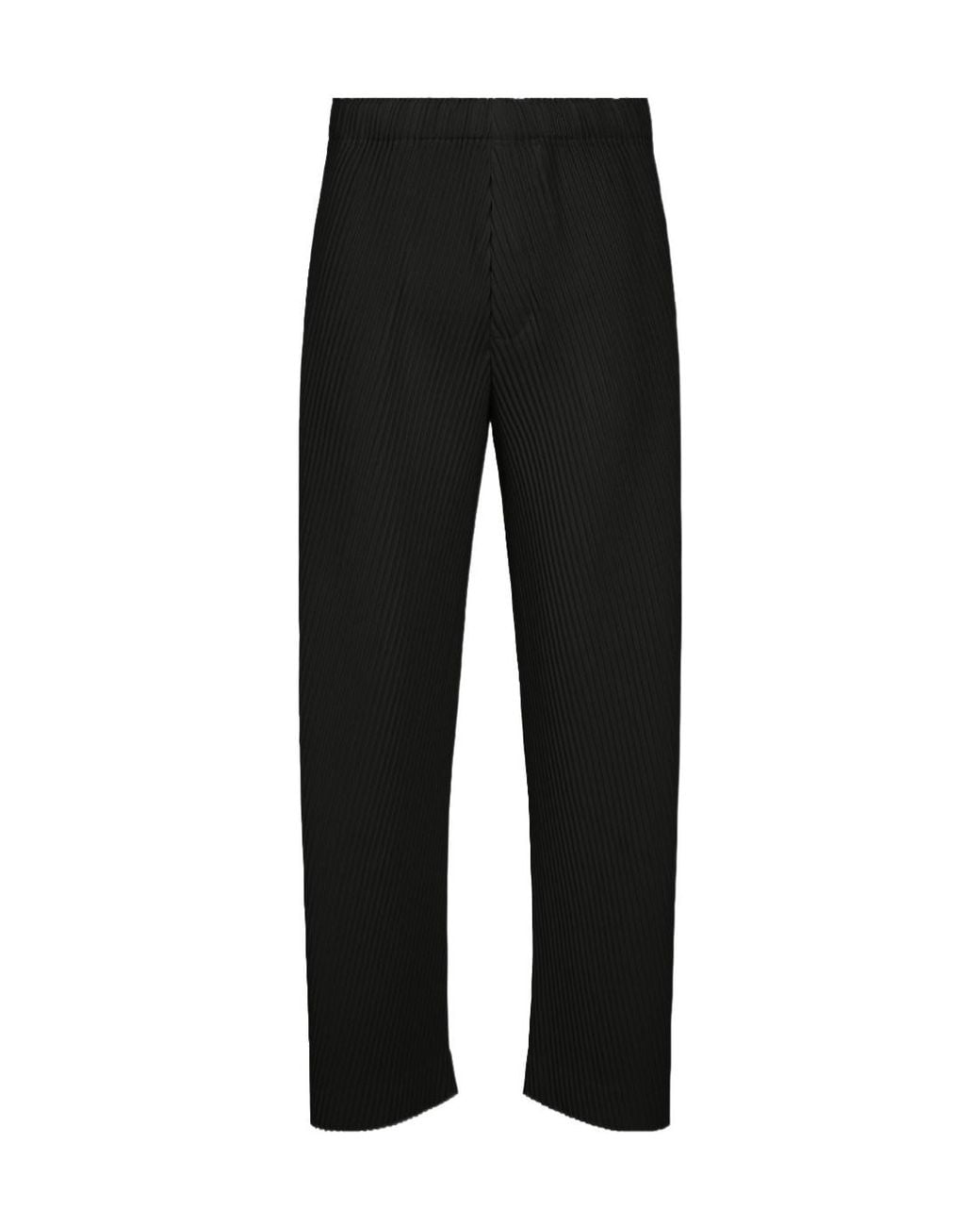 Homme Plissé Issey Miyake Black Slash Trousers for men