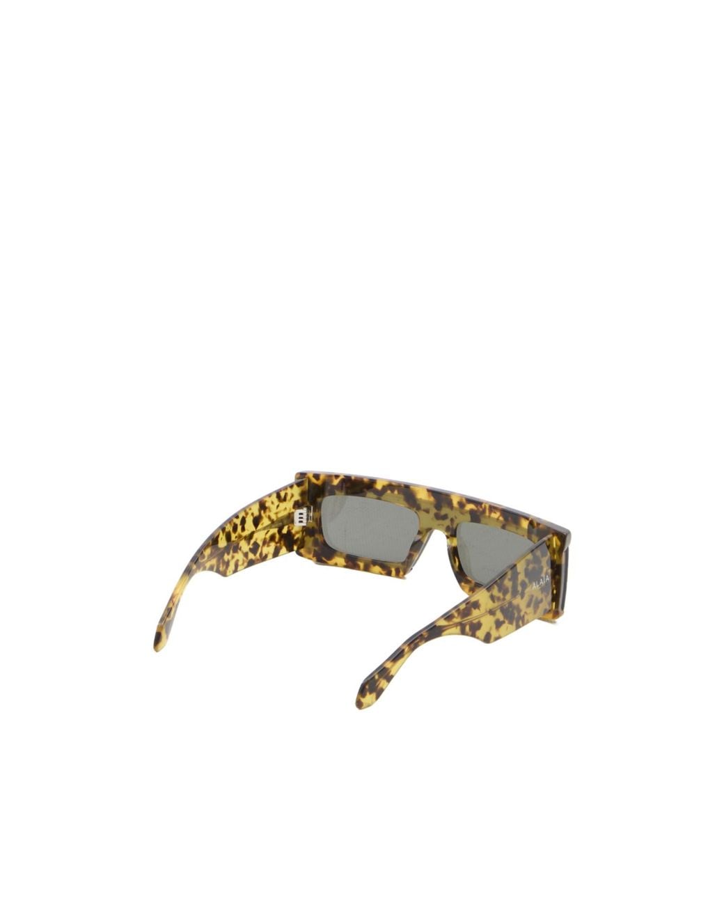 Alaïa Metallic Alaïa Rectangle Frame Sunglasses