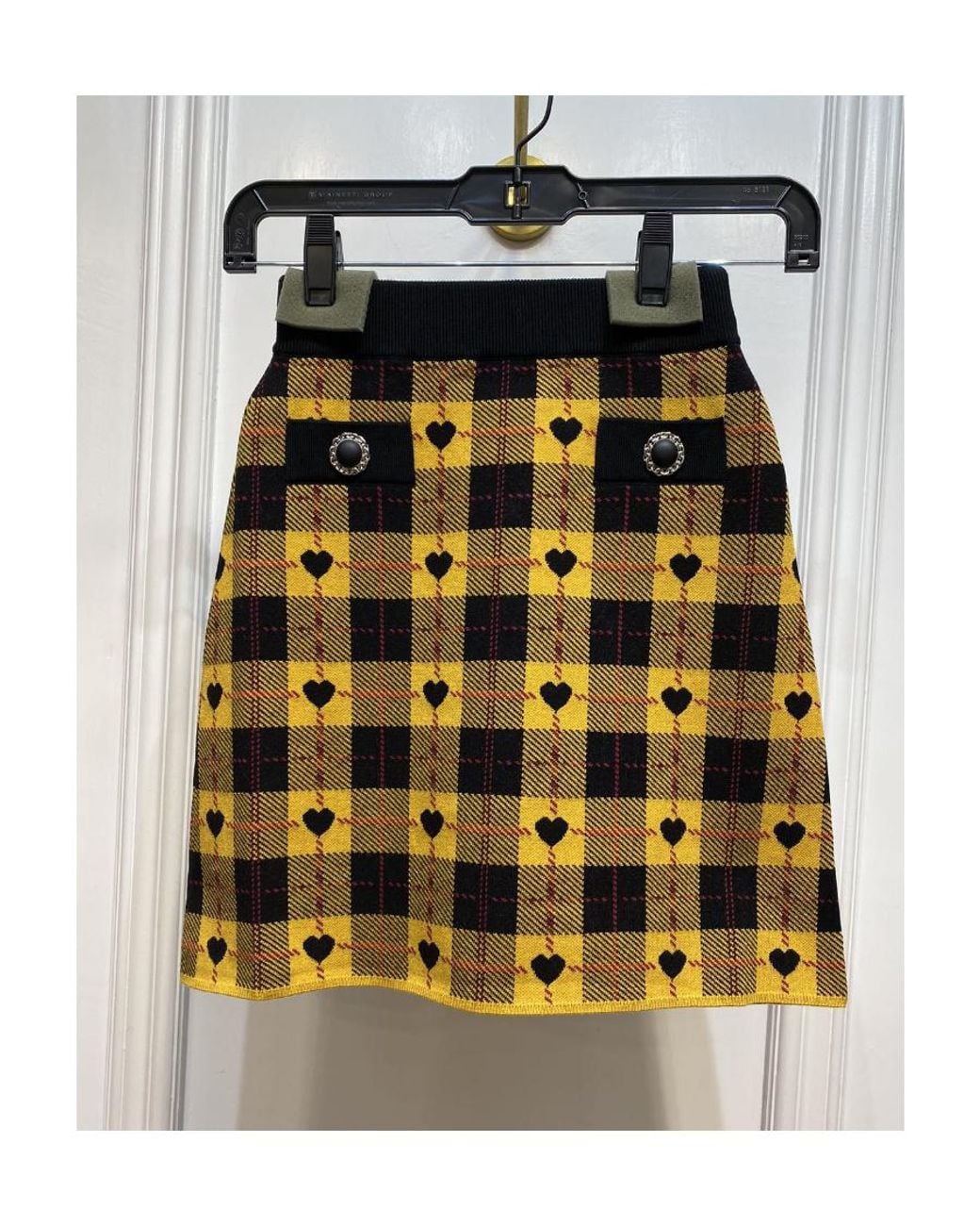 Alessandra Rich Multicolor Knitted Mini Skirt