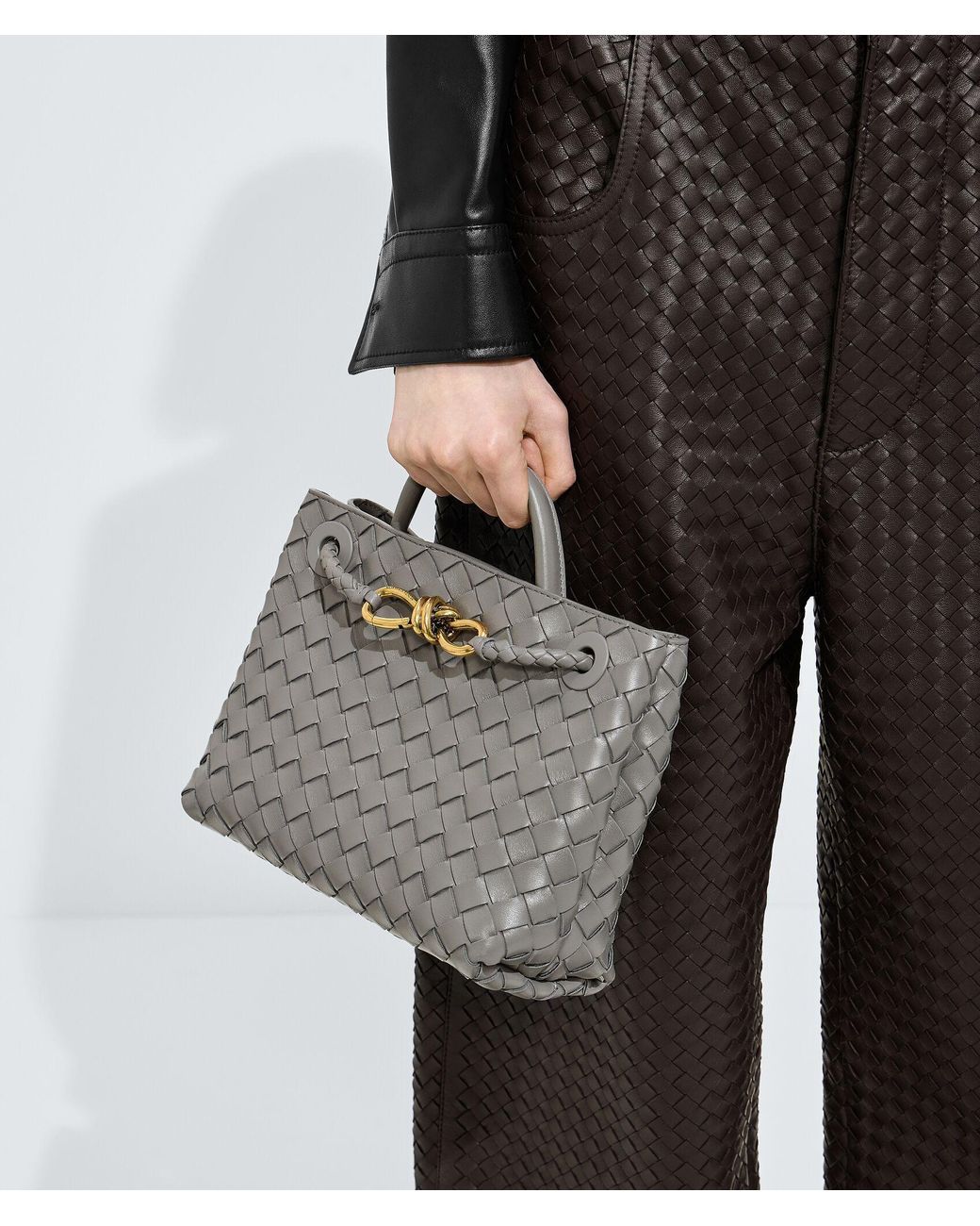 Bottega Veneta Gray Small Andiamo