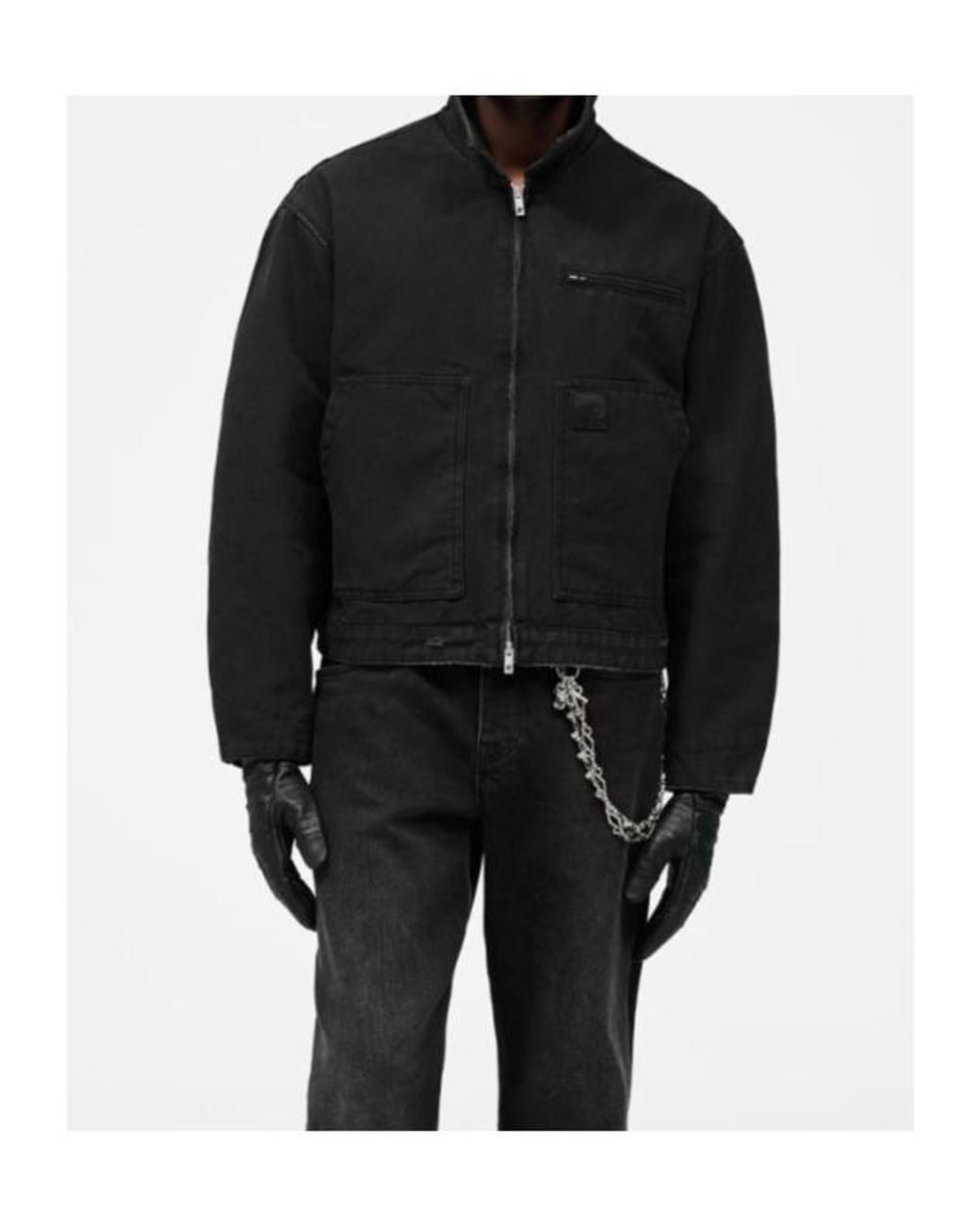 Represent Black Worker Long-Slevee Jacket for men