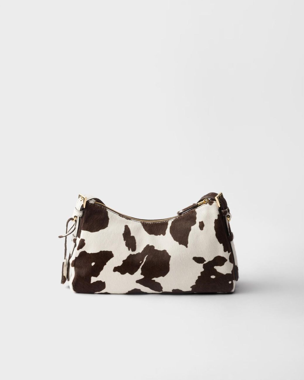 Prada Black Aimèe Medium Printed Leather Shoulder Bag