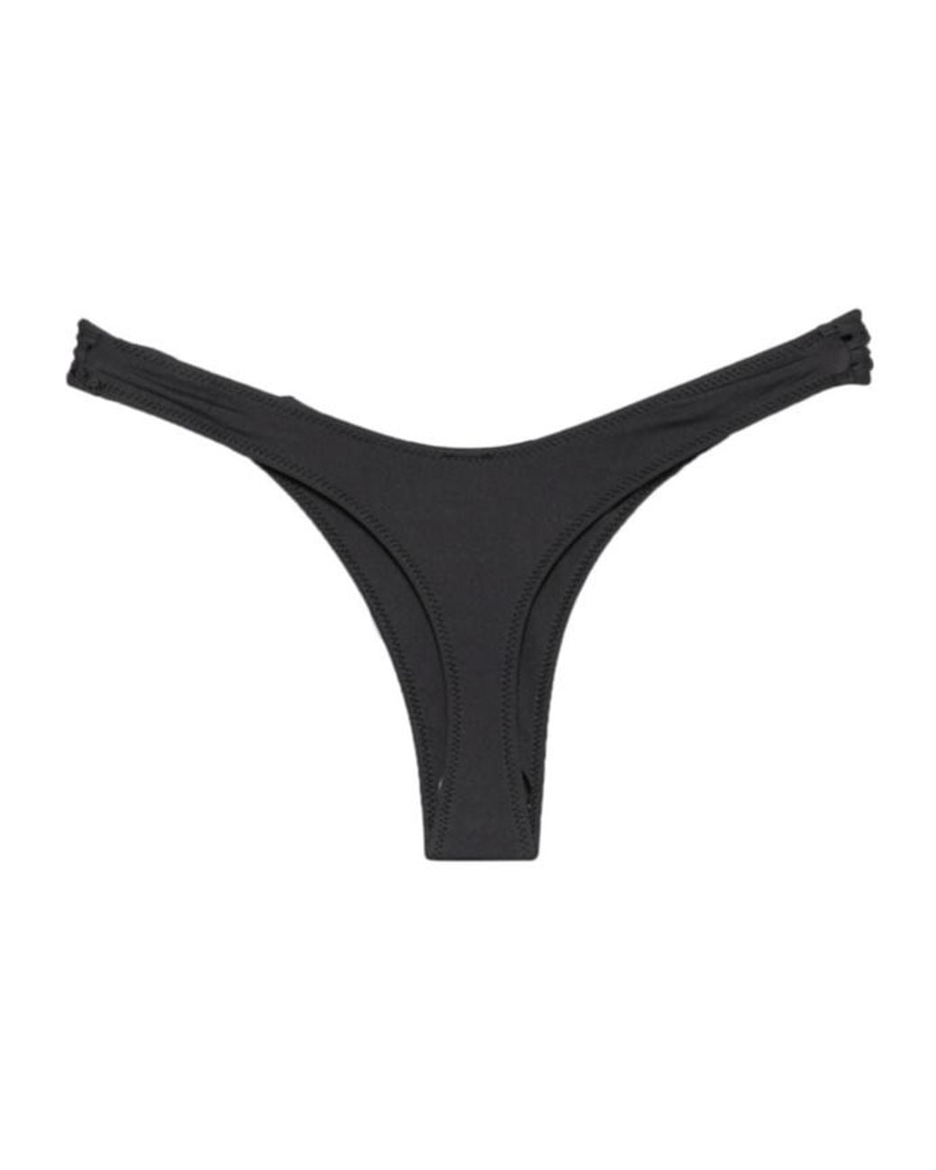 Frankie's Bikinis Black Smooth-Finish Swim Trunks