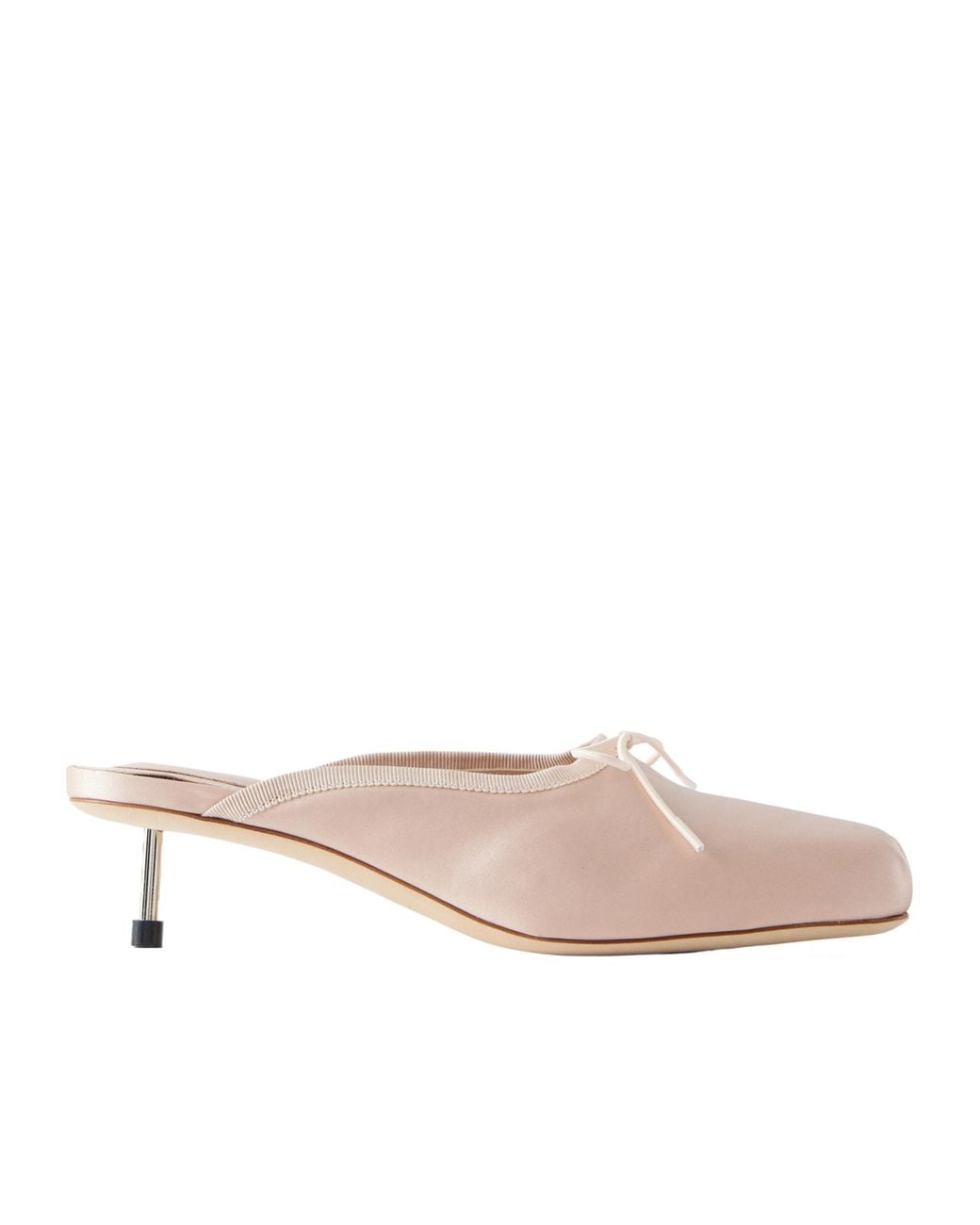 Simone Rocha Pink Pointe Bow-Detailed Satin Pumps