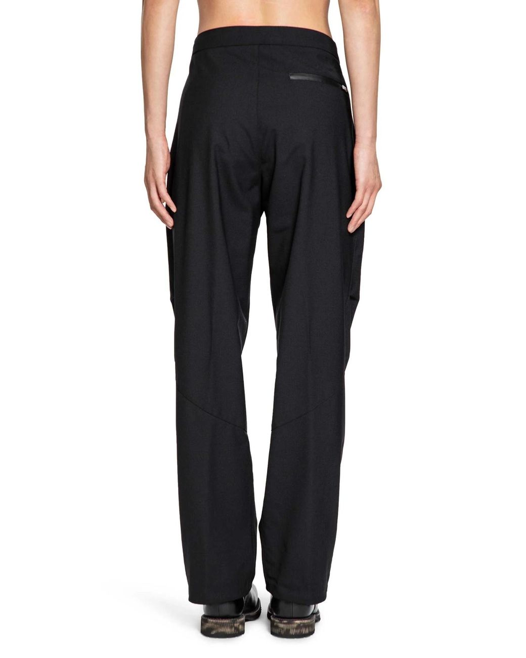 Herno Black ヘルノ ラミナー ツイストフィット テーラードパンツ for men