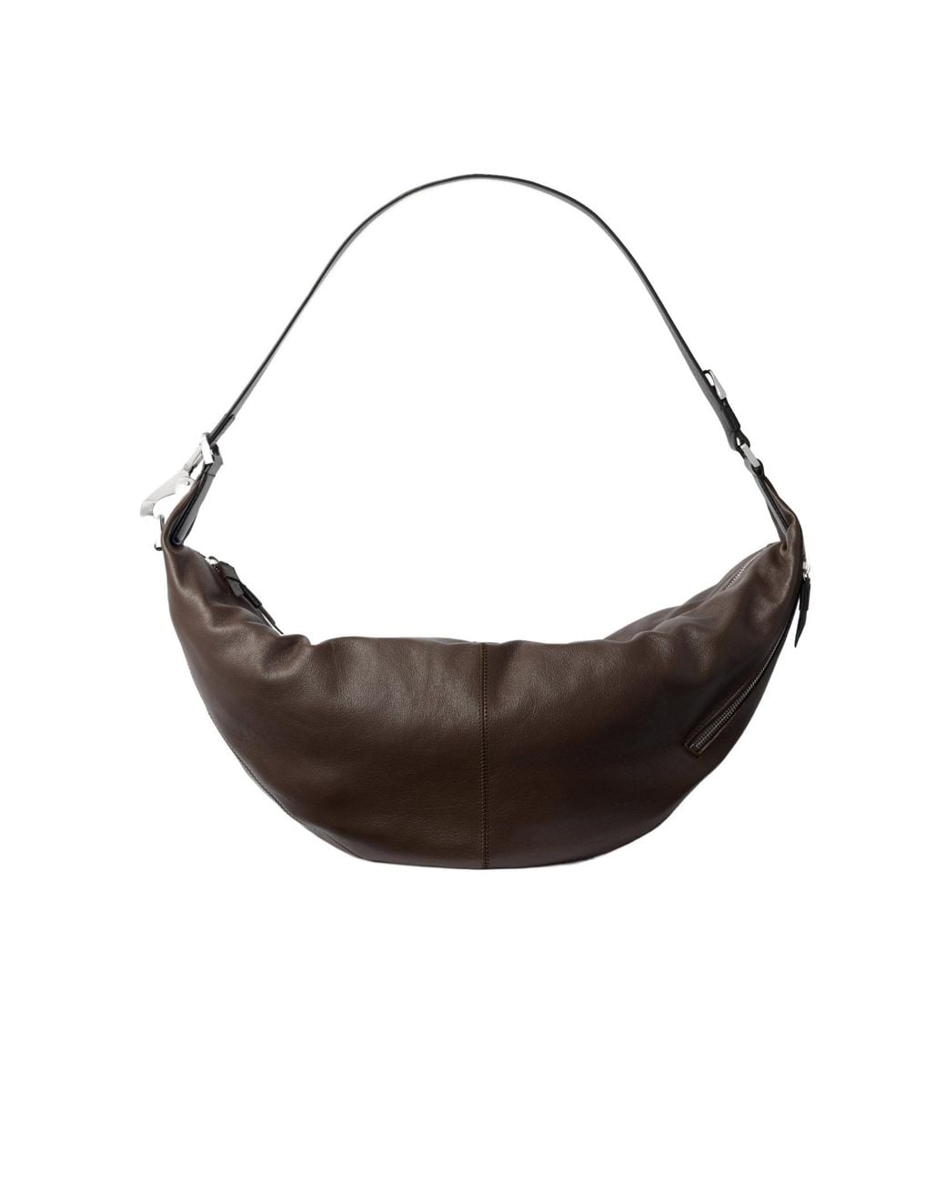 Lemaire Brown Quiver Clip Bag for men