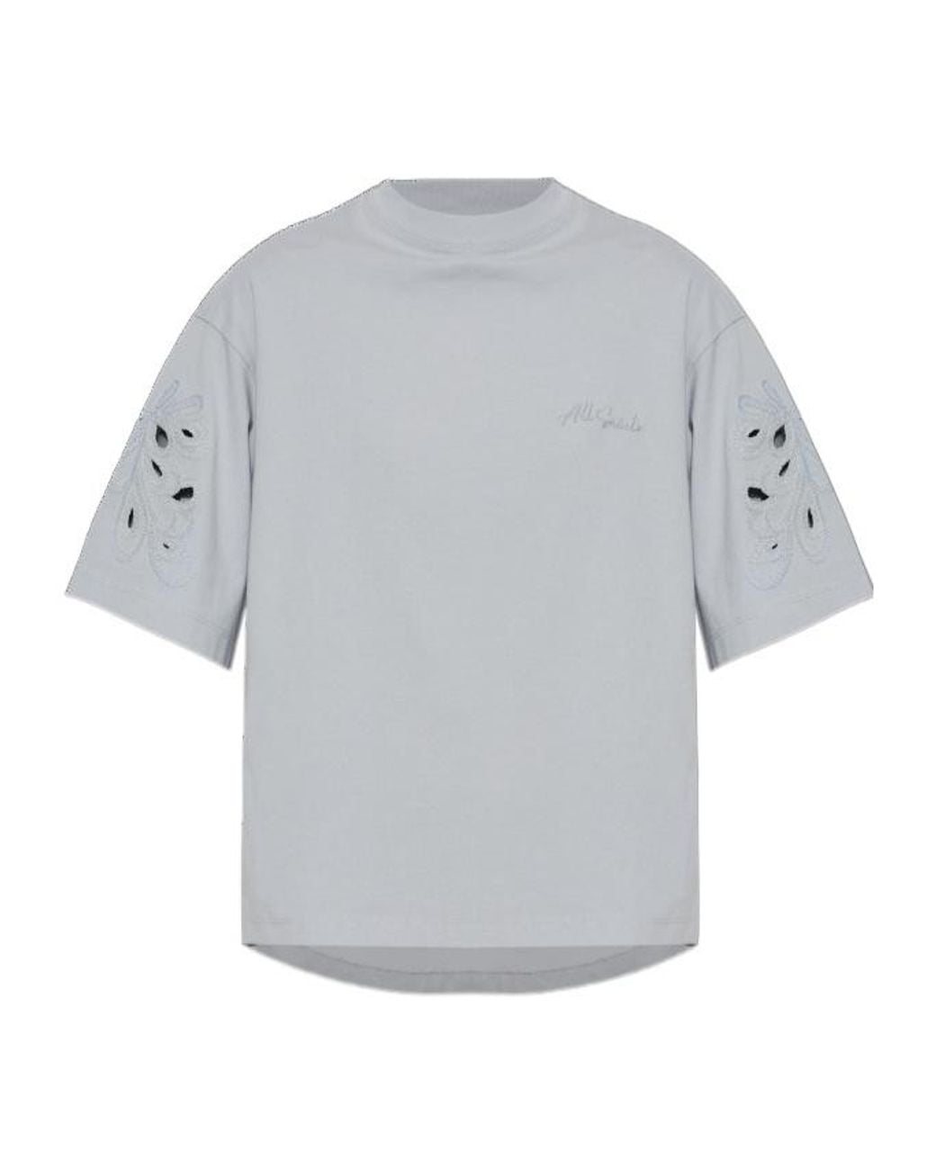 AllSaints Gray Casual Minimalist T-Shirt