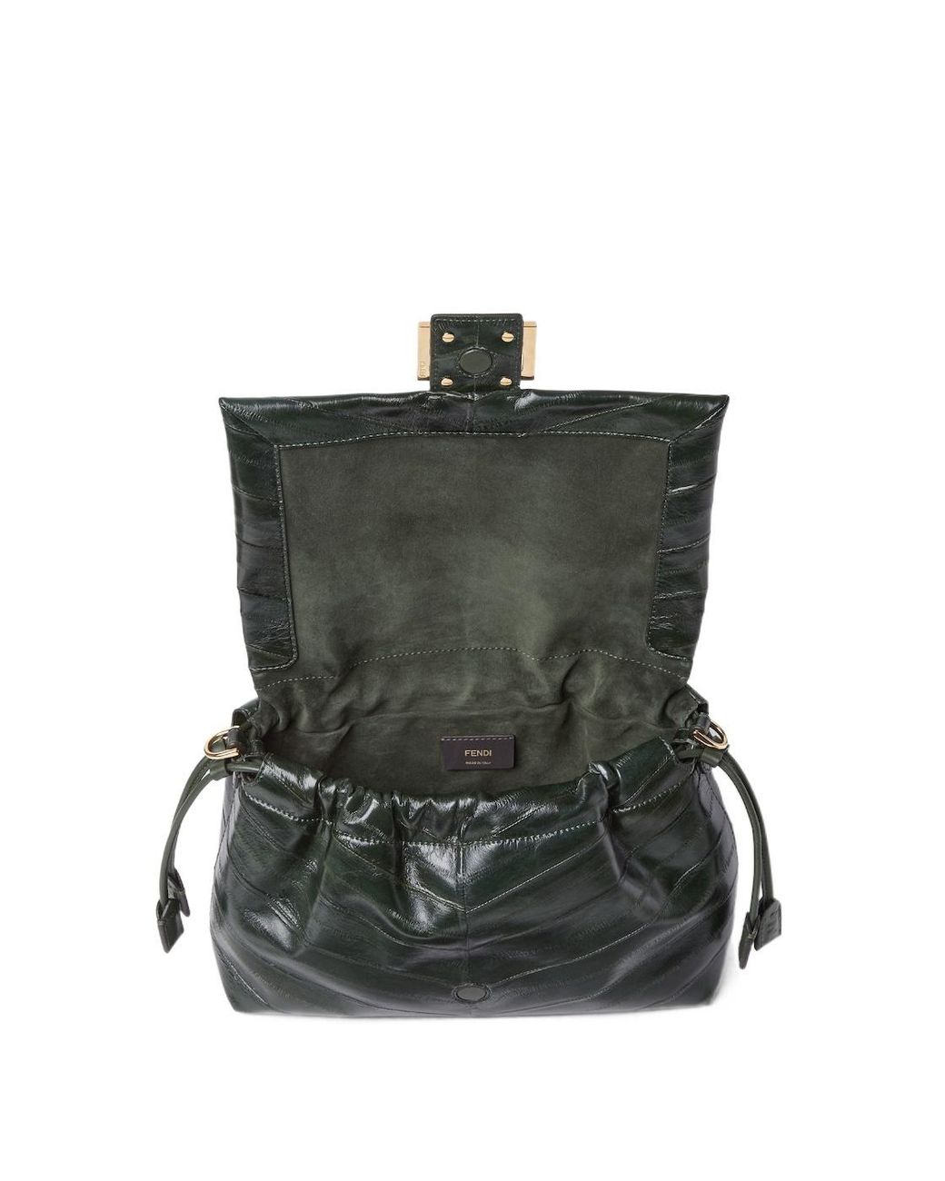Fendi Black Mamma Baguette Medium Tote Bag