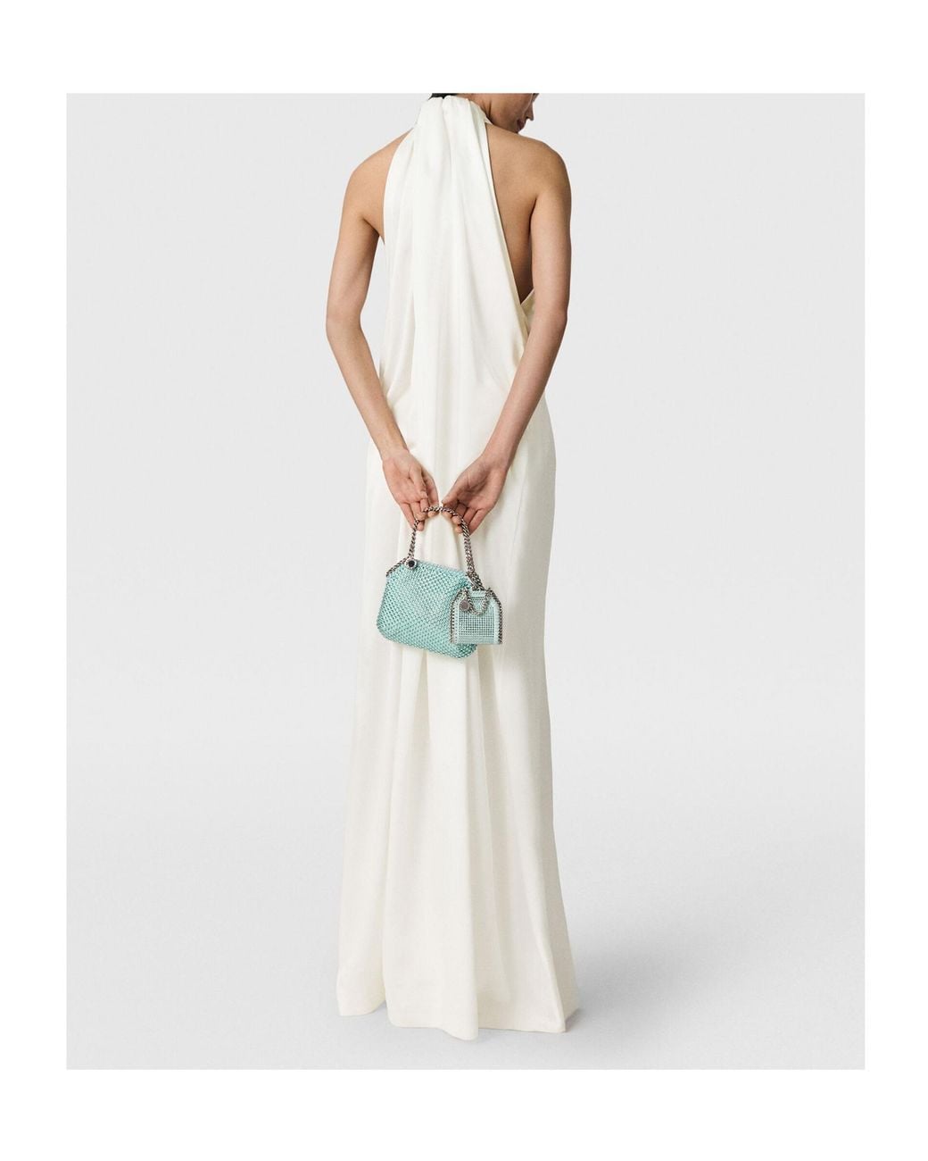stella mccartney white halter dress Halterneck Panel Maxi in Anonymous VIB