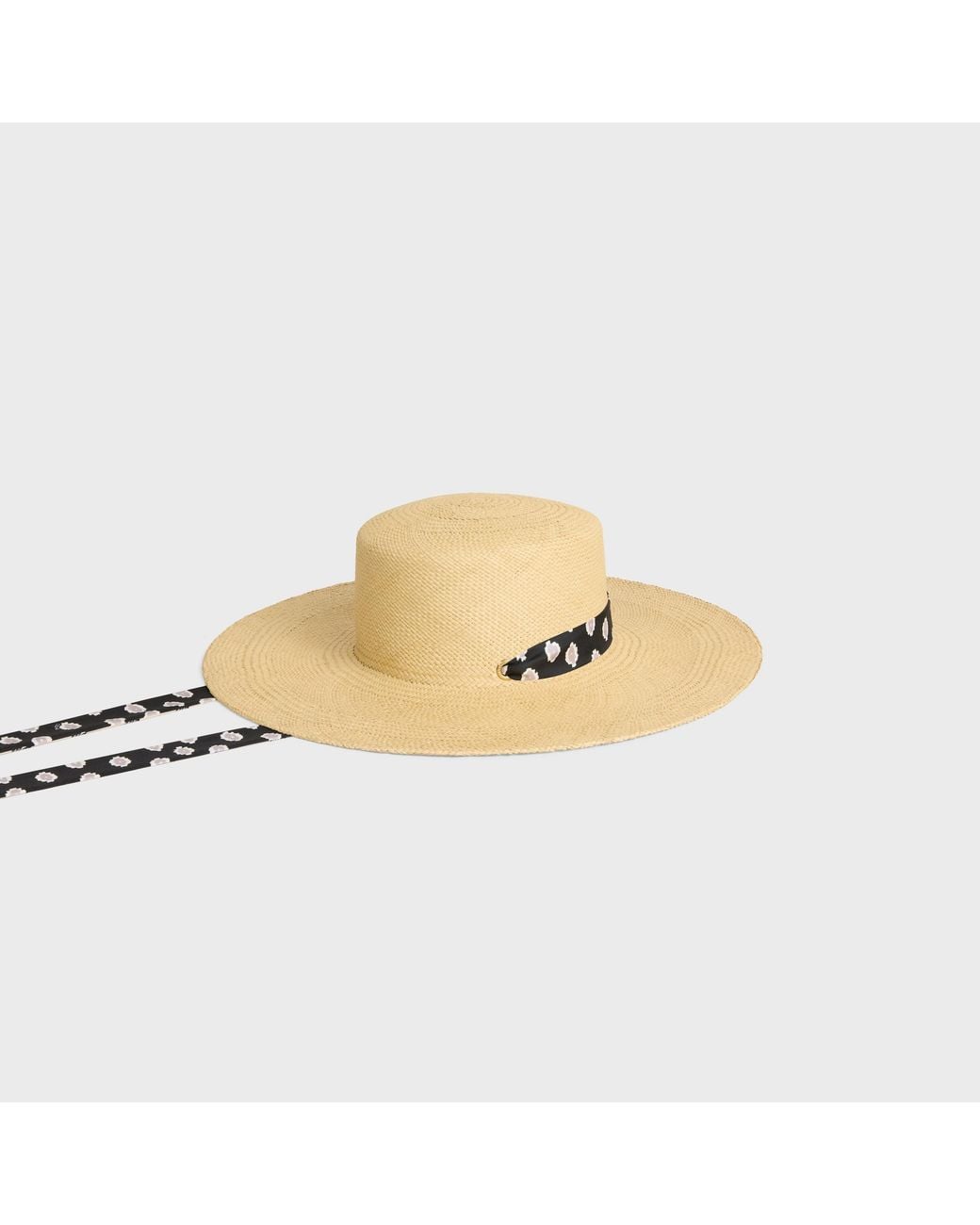 Céline Natural Ribbon Hat
