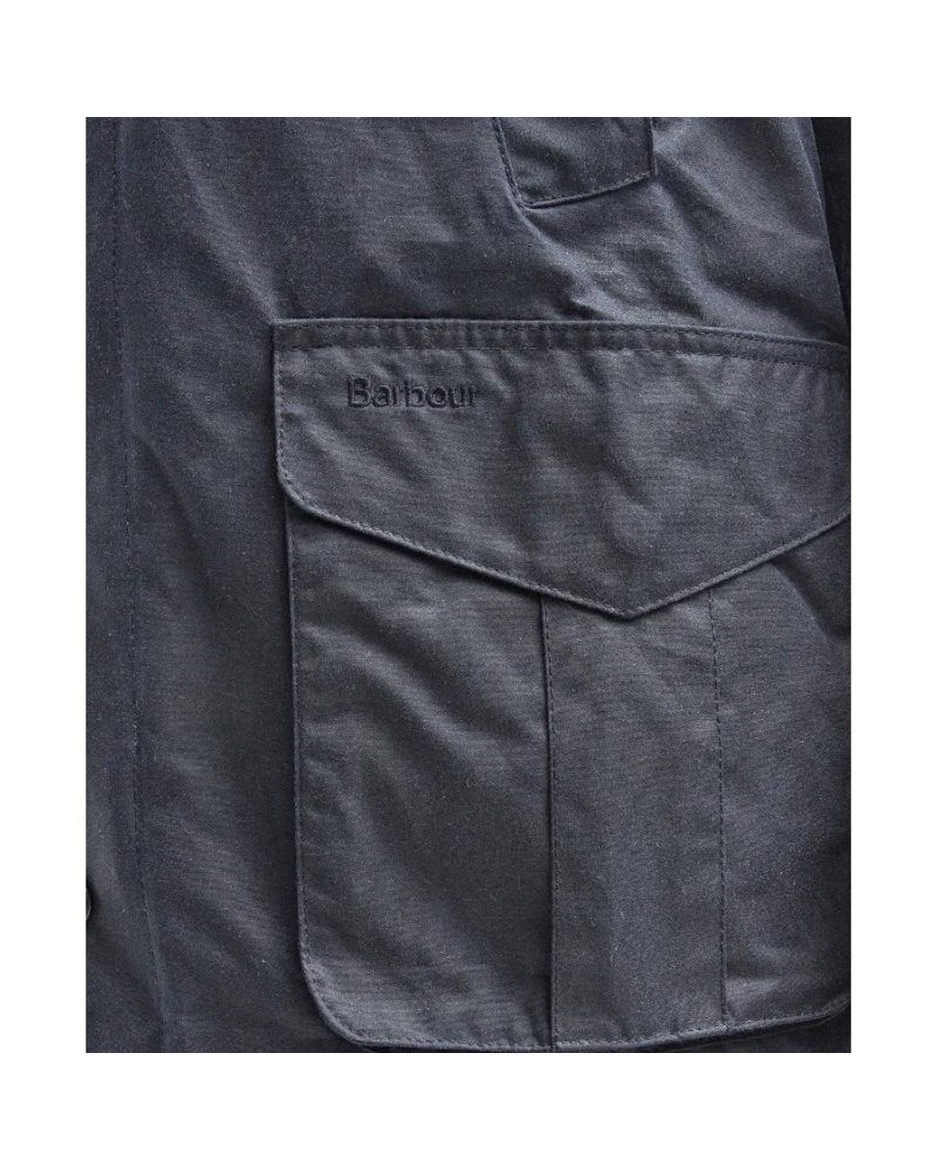 Barbour Blue Hereford Waxed Jacket for men
