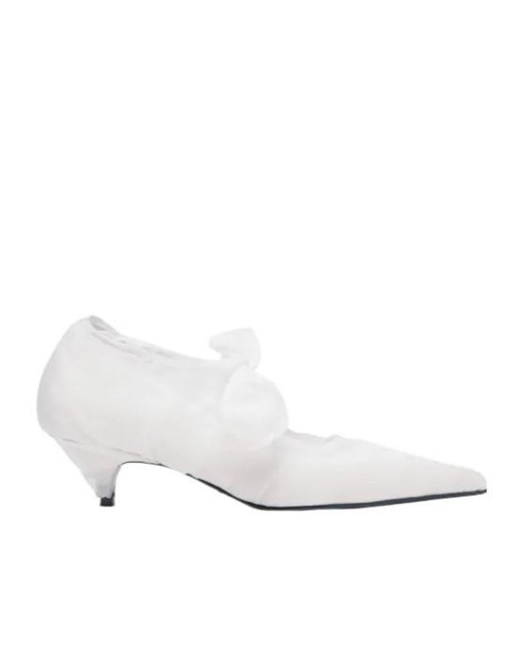 Proenza Schouler White Slash Organza Pumps