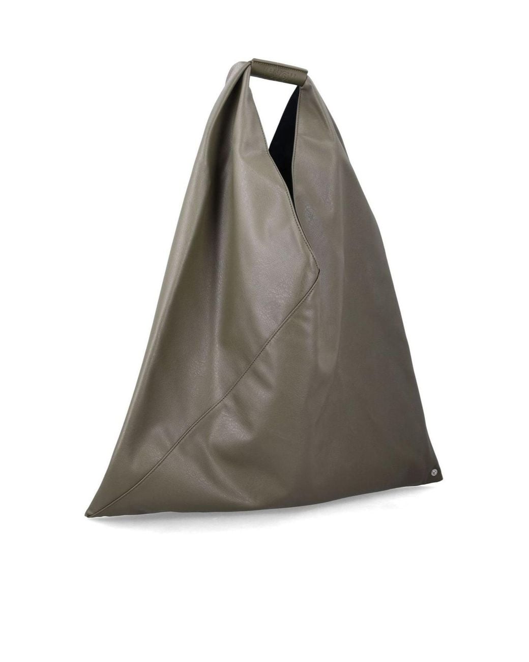 MM6 by Maison Margiela Brown Japanese Logo Detailed Tote Bag