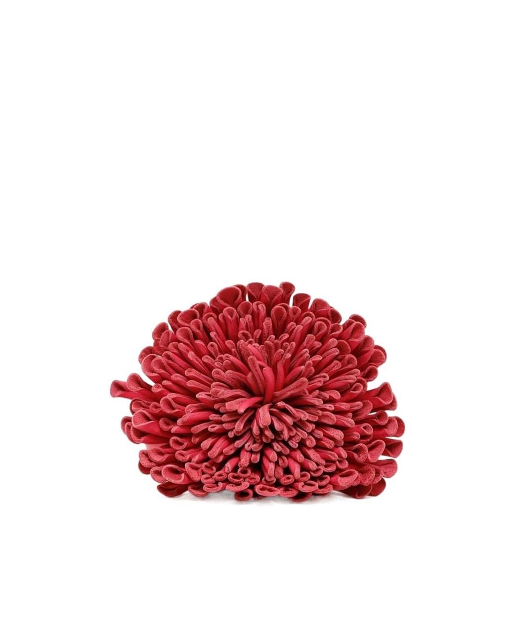 Alaïa Red Leather Flower Choker