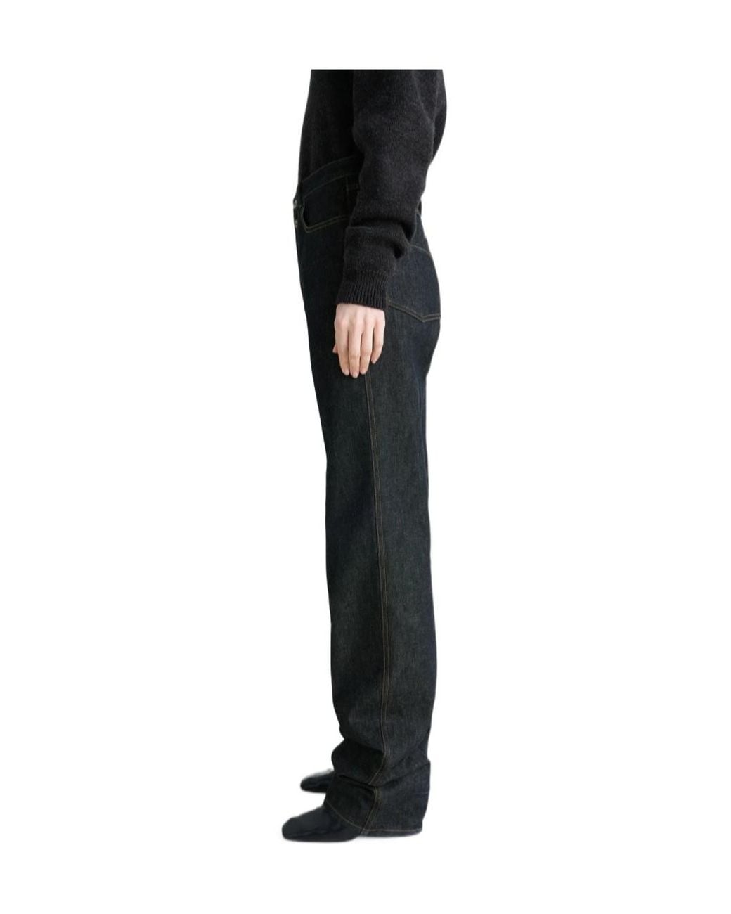 Lemaire Gray Straight Leg Jeans