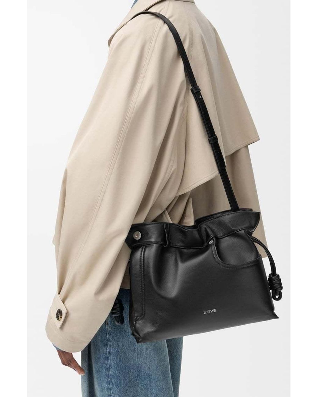 Loewe Black Flamenco Medium Shoulder Bag