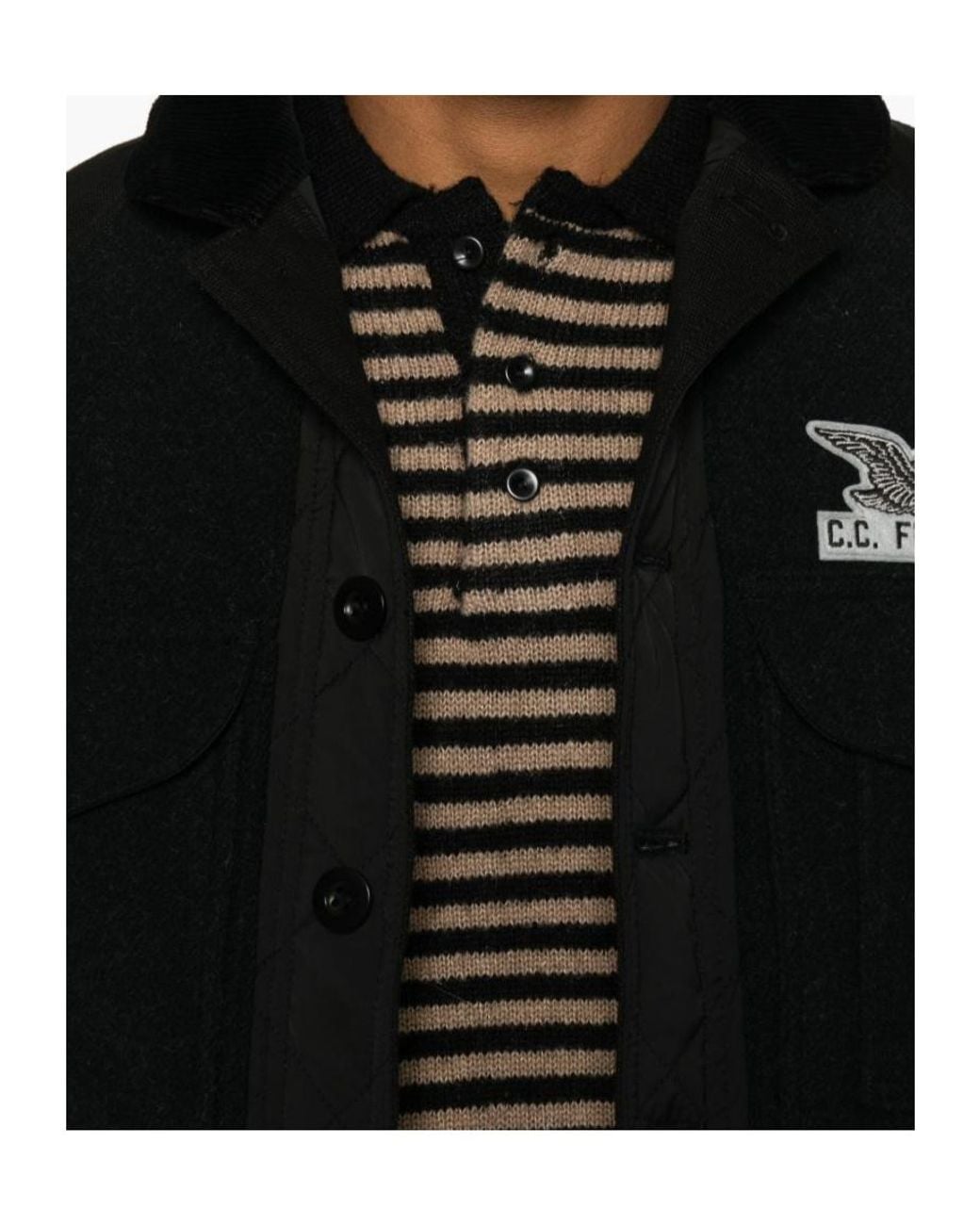 Junya Watanabe Black X Filson Logo Patch Jacket for men