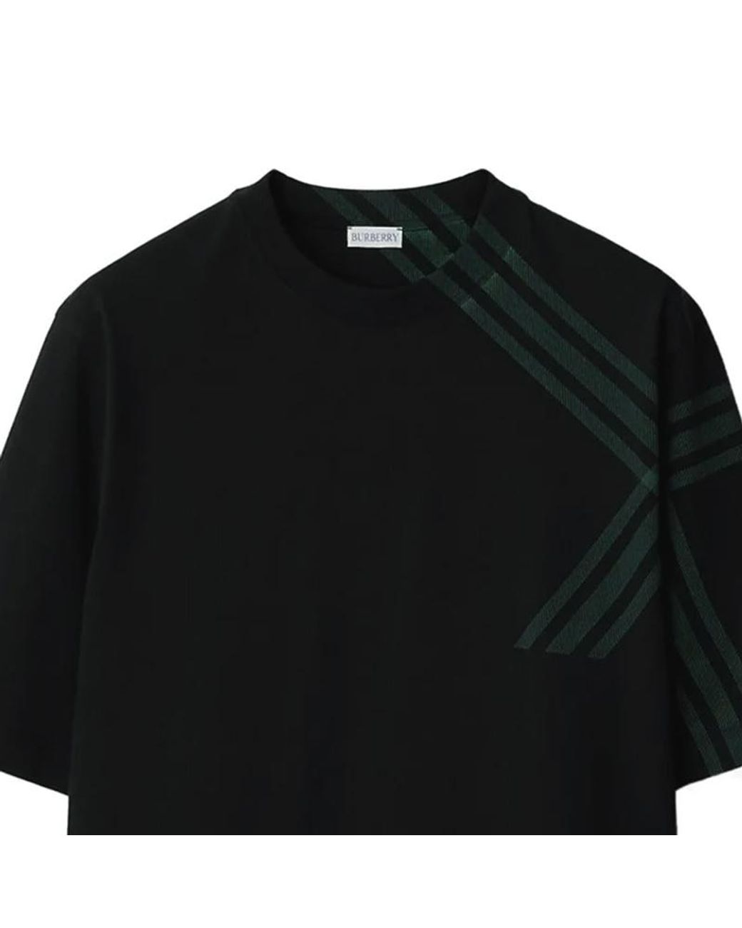 Burberry Black Short-Sleeve Cotton T-Shirt for men