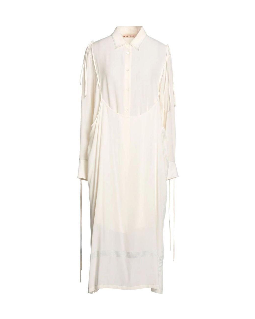Marni White Shirt Dresses