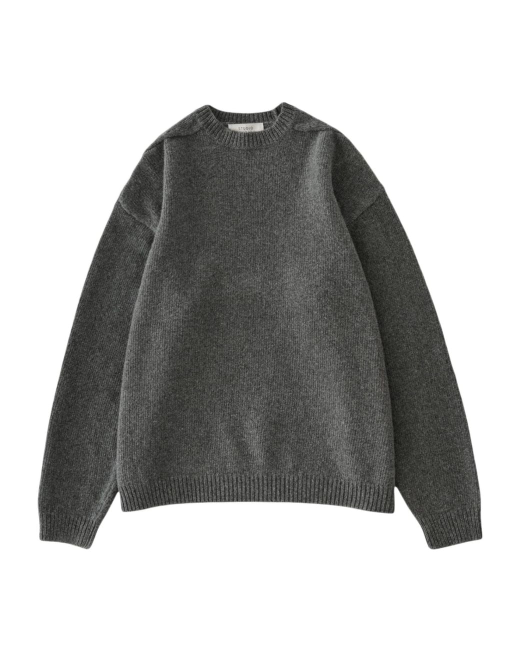 Studio Nicholson Gray Crew-Neck Long-Sleeve Sweater for men