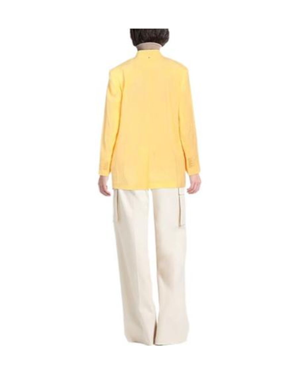 Sportmax Yellow Double- Suit Jacket