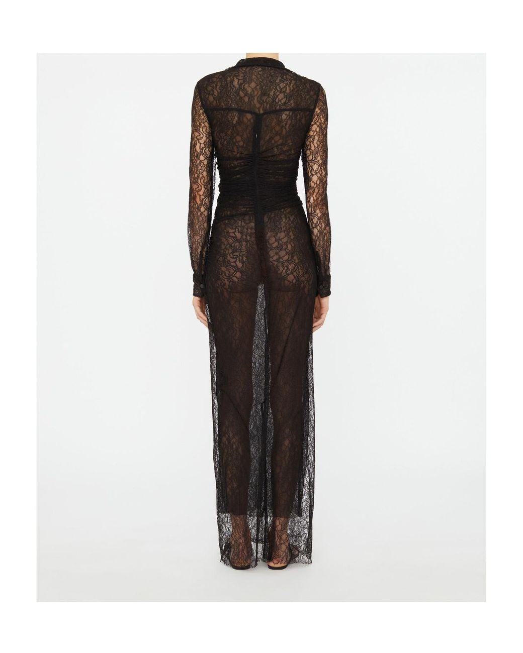 Christopher Esber Black Lace Venus Maxi Dress